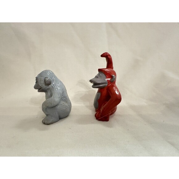 LOT OF 2 VTG 1990'S JASMAN ANIMAL FIGURES - 1 MONKY with BANANA & GORILLA - Picture 5 of 9